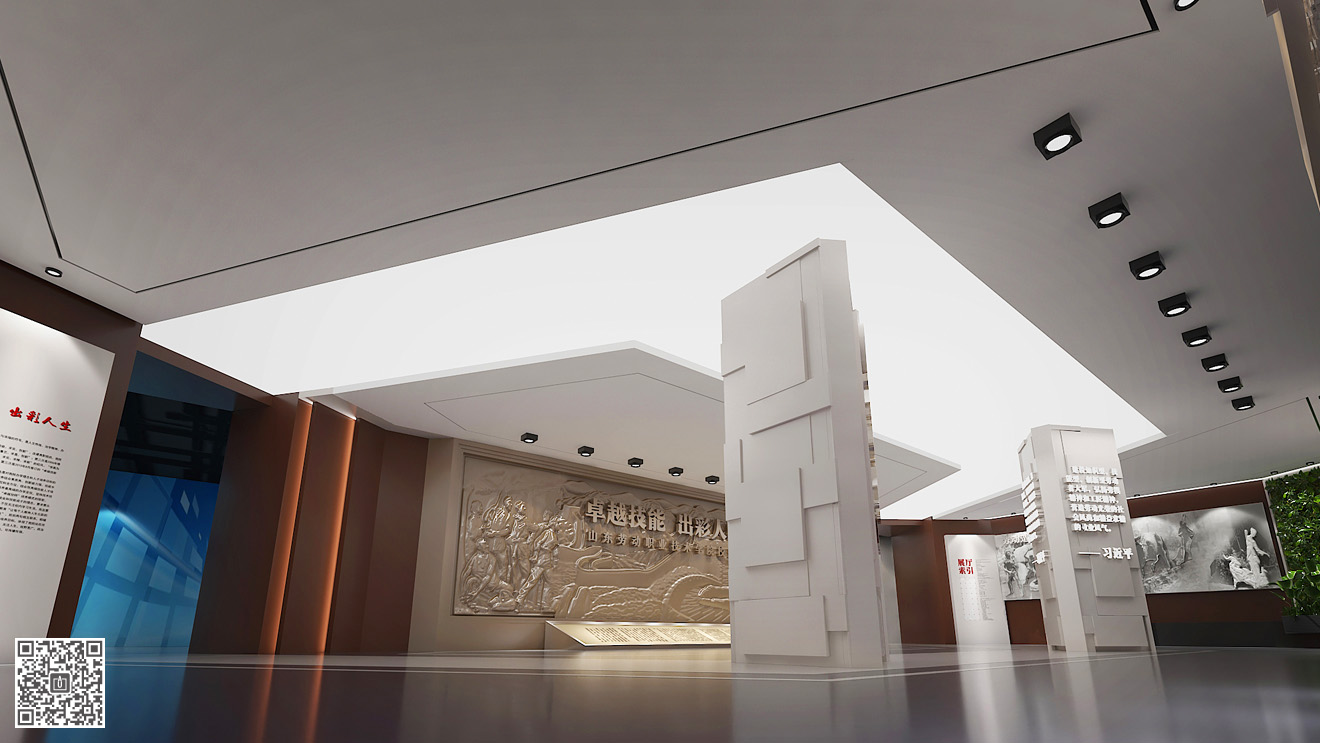 山東勞動職業技術學院校史館展廳設計