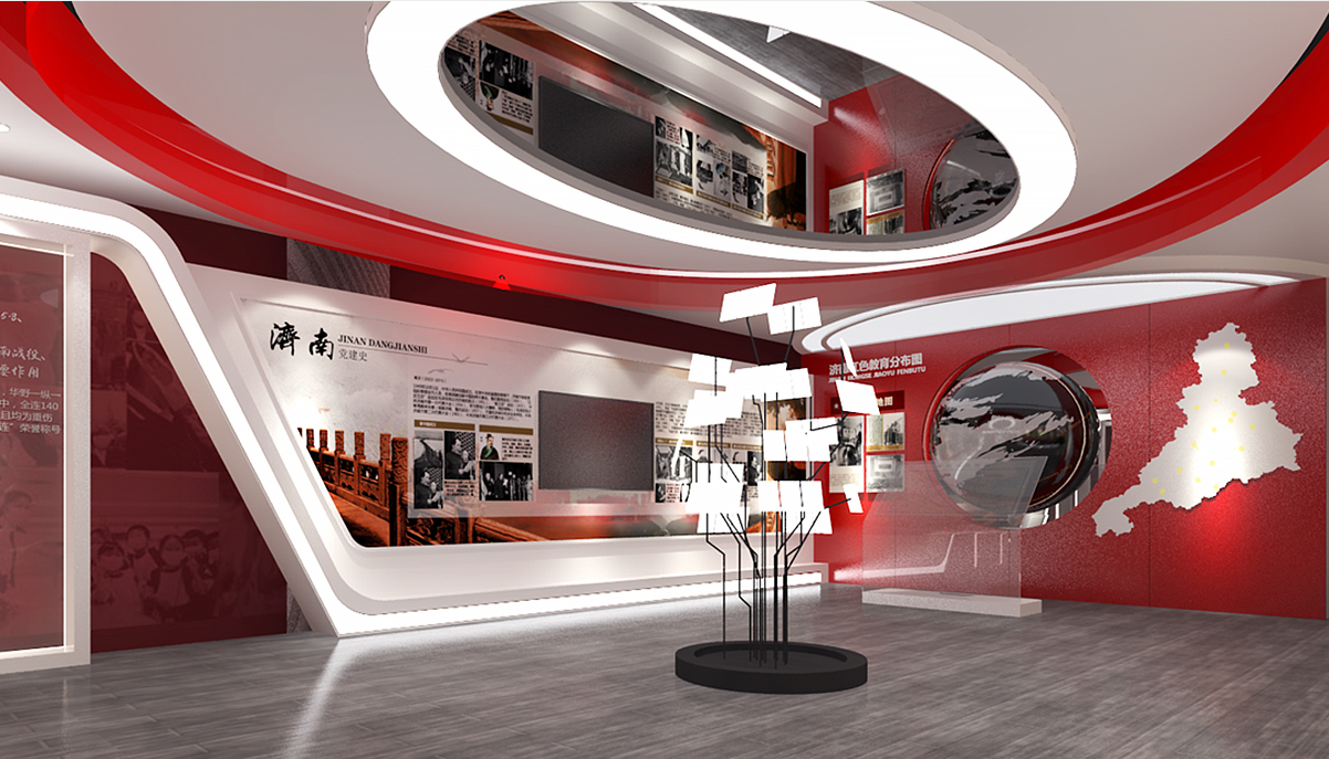 智慧黨建展廳展館設計 智慧黨建展廳展館設計